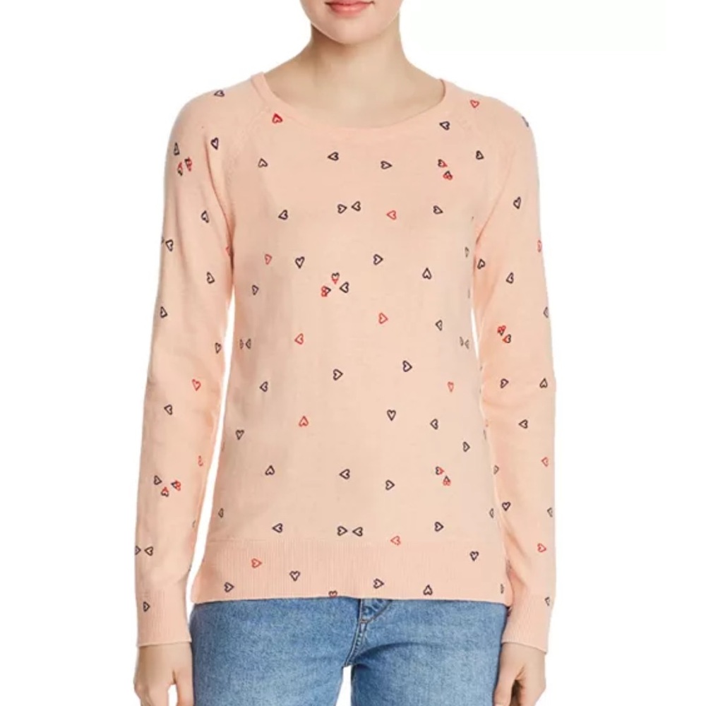 Scotch & Soda Pink Heart Sweater